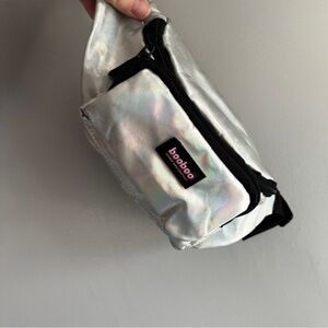 Booboo Bag Company Shimmering Iridescent Silver Kids Fanny Pack